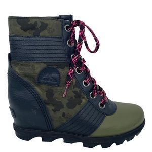 Sorel Lexie Wedge Camo Girls Size 4
